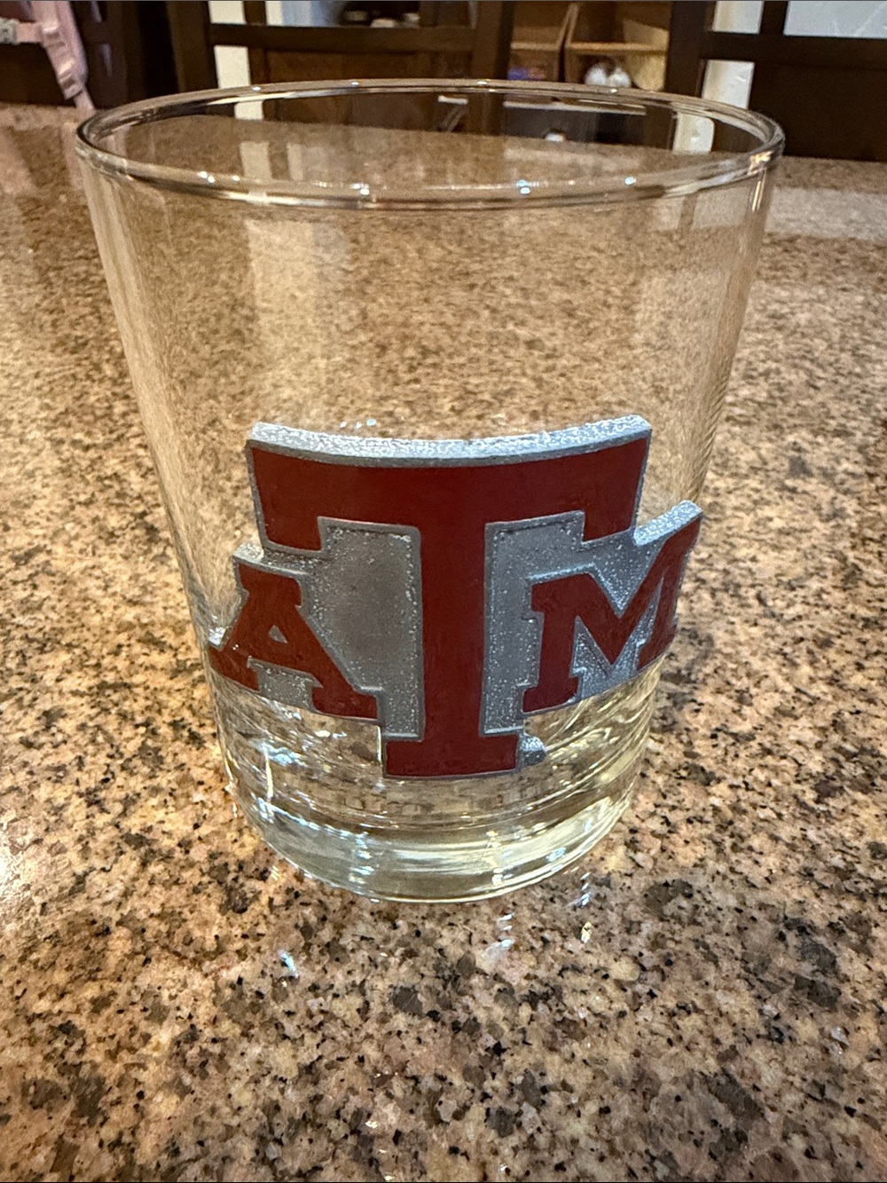 Texas A&M Aggies Heritage Pewter Rocks Glass Whiskey Tumbler Lowball 14oz